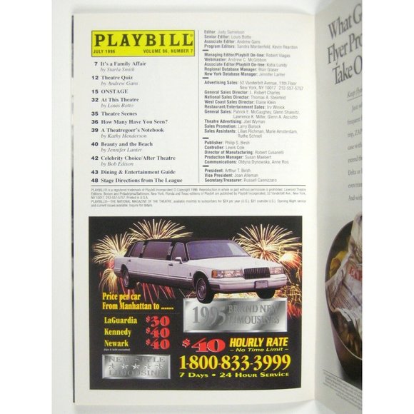 Funny Thing Happened on Way to Forum Playbill July 1996 Nathan Lane Sondheim - Picture 2 of 9